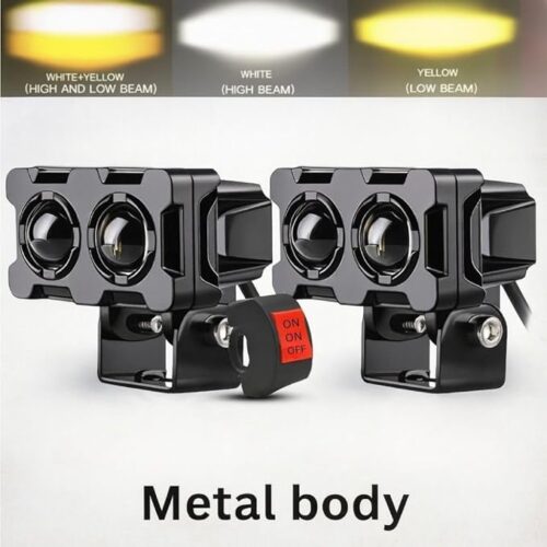 MOTO GENIUS Universal LED Motorcycle Fog Light -  for Bajaj / Hero / Honda / Suzuki / TVS / Yamaha / Mahindra / KTM / Royal Enfield / Kawasaki