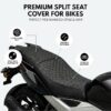 MOTO GENIUS Universal Bike Seat Cover for Bajaj / Hero / Honda / TVS / Yamaha / Suzuki / Kawasaki