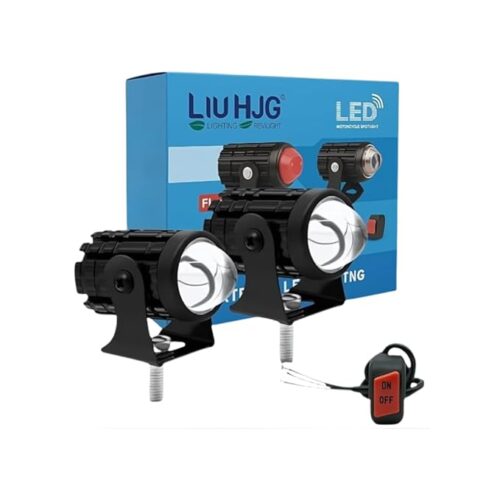 HJG Universal LED Auxiliary Light for Bajaj / Hero / Honda / Suzuki / TVS / Yamaha / Mahindra / KTM / Royal Enfield / Kawasaki