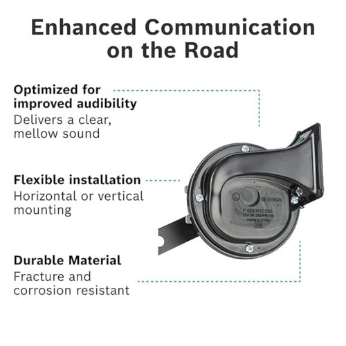 Bosch Symphony Horn for Bajaj / Hero / Honda / Suzuki / TVS / Yamaha / KTM / Royal Enfield / Kawasaki