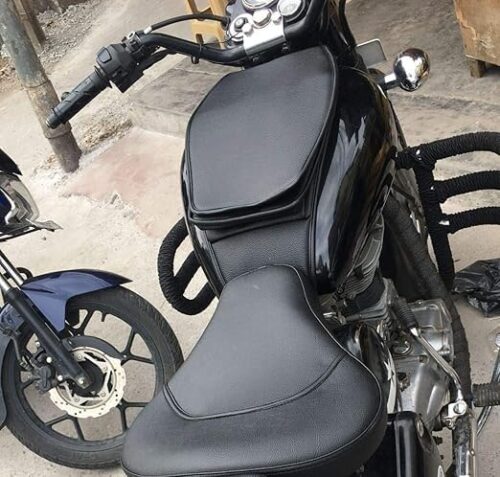 Tank Cover (Gunmetal & Signals Coffee Brown) for Royal Enfield Classic 350/500/ Bullet/Standard and Electra (1 piece)